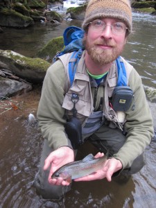 MountainTrue's Public Lands Field Biologist Josh Kelly is an avid angler.
