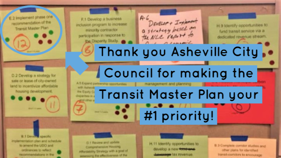 Thank Asheville City Council for Making Public Transit Their #1 Priority!