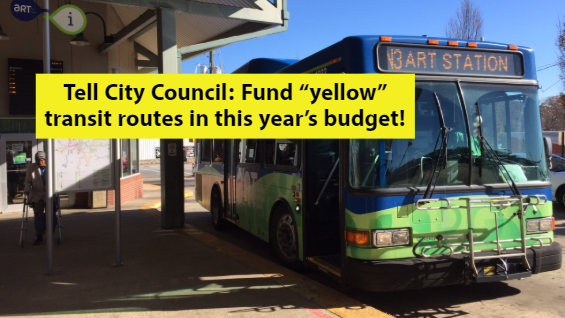 Call on Asheville City Council to Fund Transit Route Improvements for Historically Disenfranchised Communities!