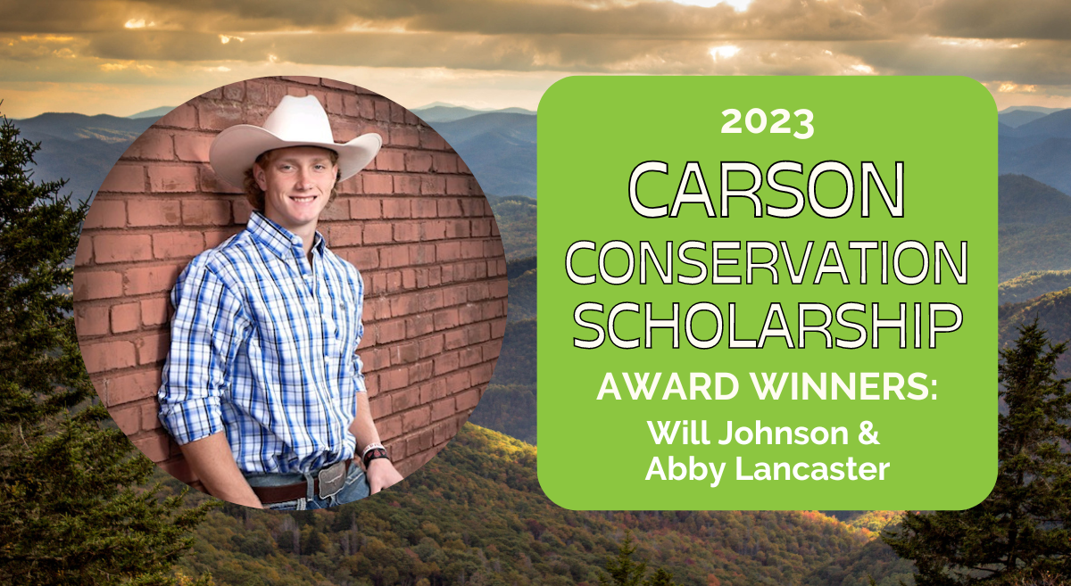 Will Johnson Wins Top 2023 Carson Conservation Scholarship Award
