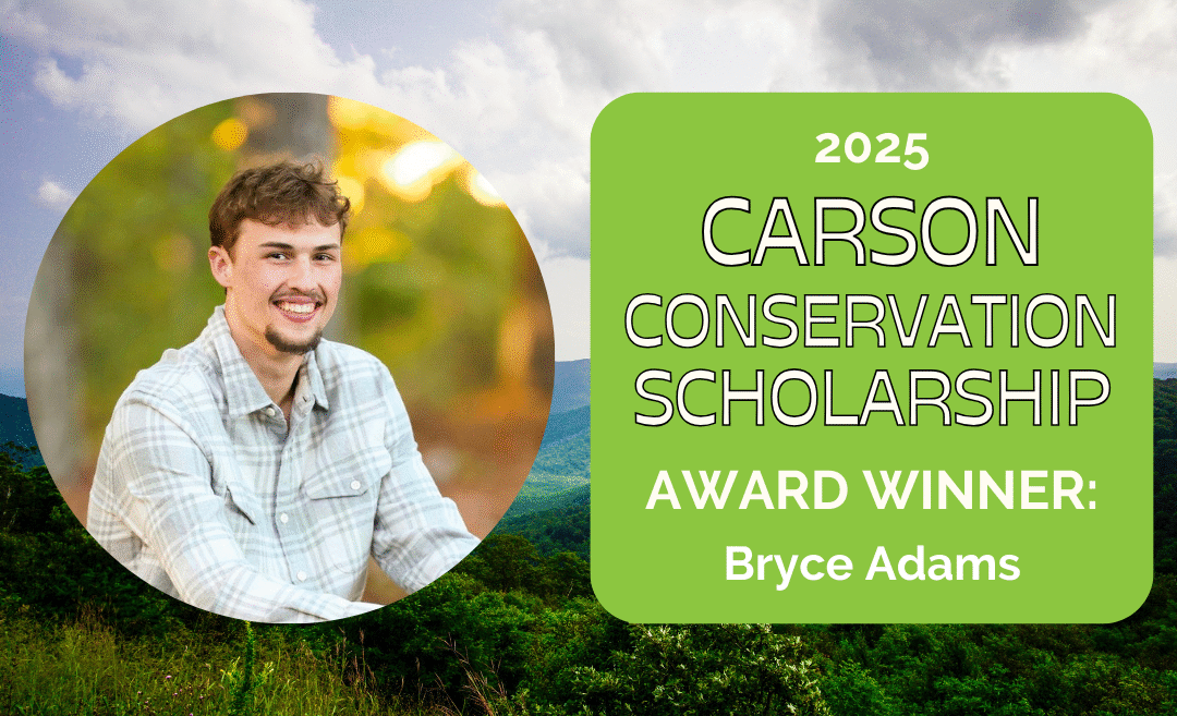 Bryce Adams Wins Top 2025 Carson Conservation Scholarship Award