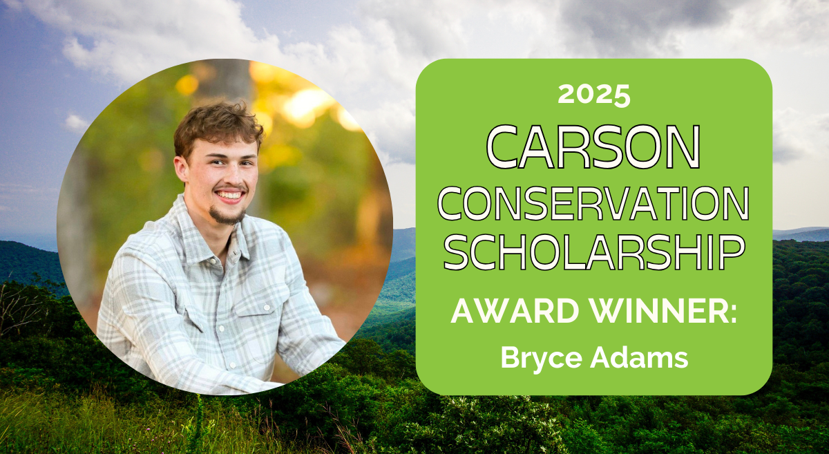 Bryce Adams Wins Top 2025 Carson Conservation Scholarship Award