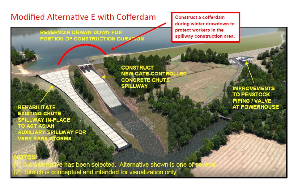 Modified Alternative E w cofferdam