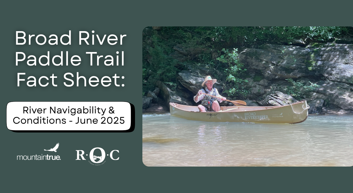 Broad River Paddle Trail Fact Sheet – River Conditions as of June ’25