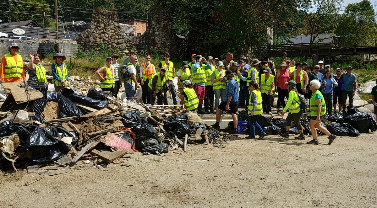 First Saturday of the month clean-up in Chimney Rock, NC 11/1