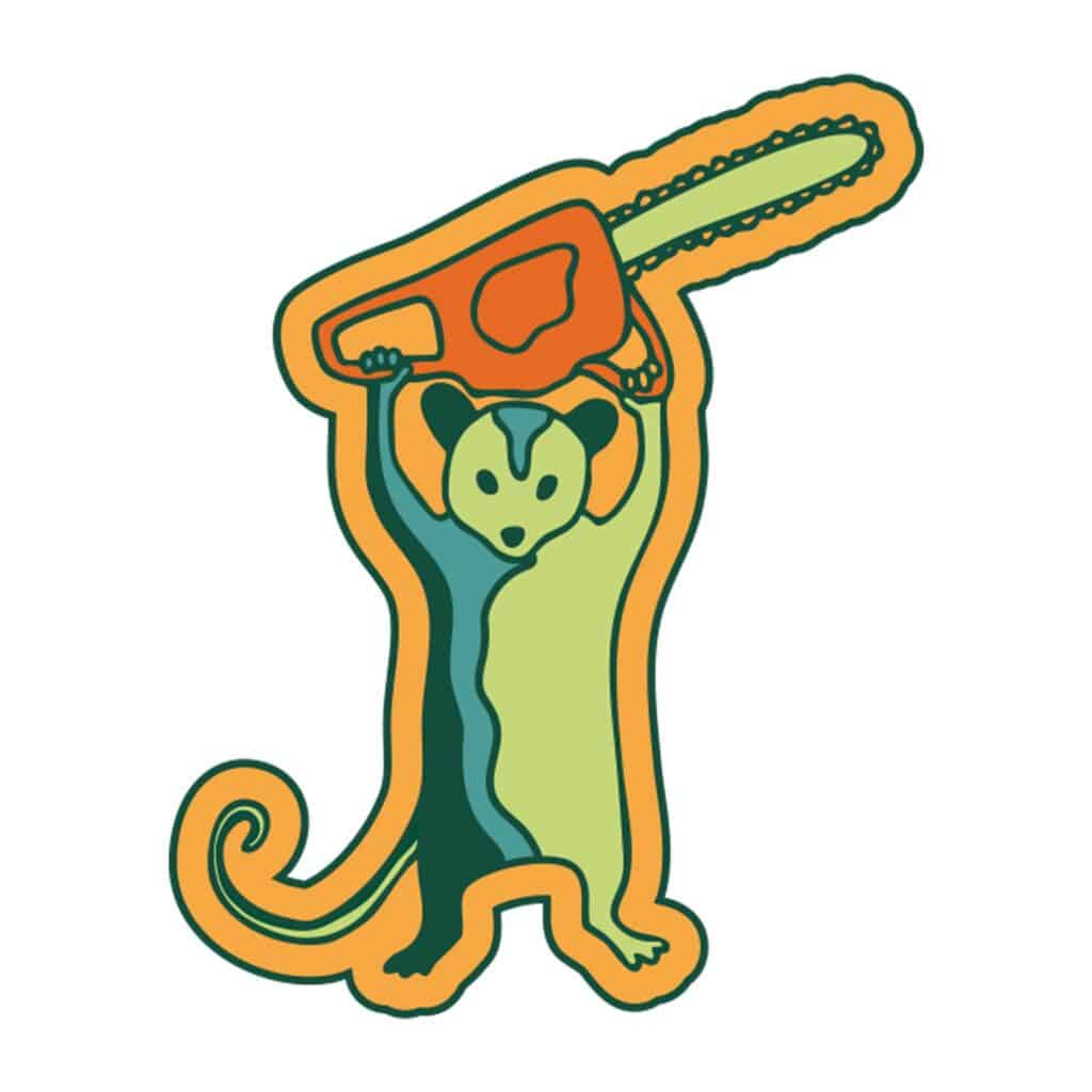 Possum Pin 1920 Square Transparent Background