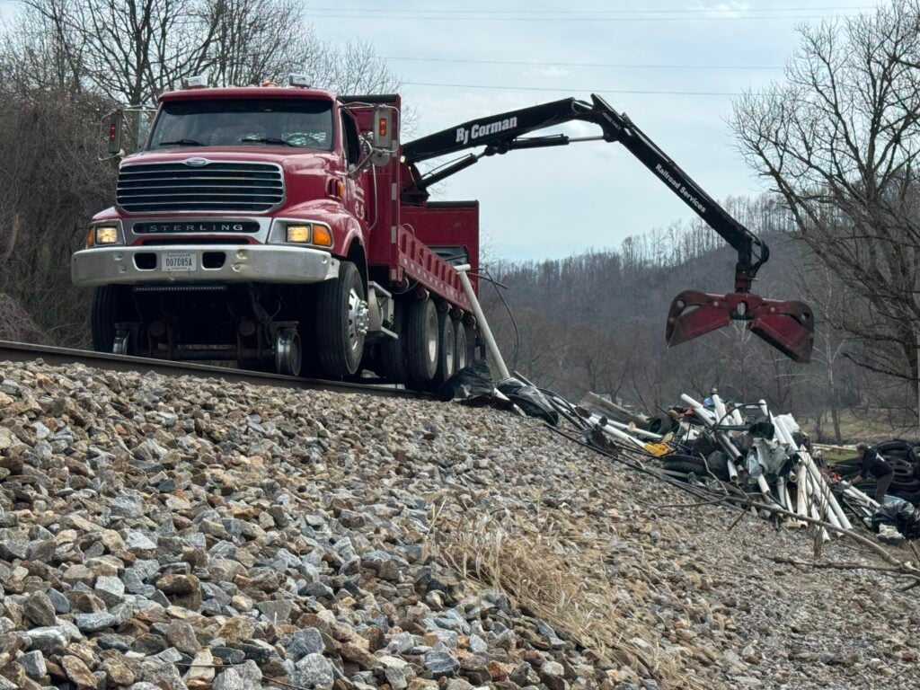 RJ Corman dumps debris