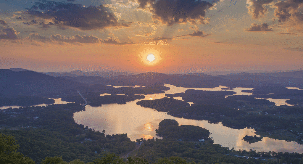 Lake-Chatuge-at-sunset