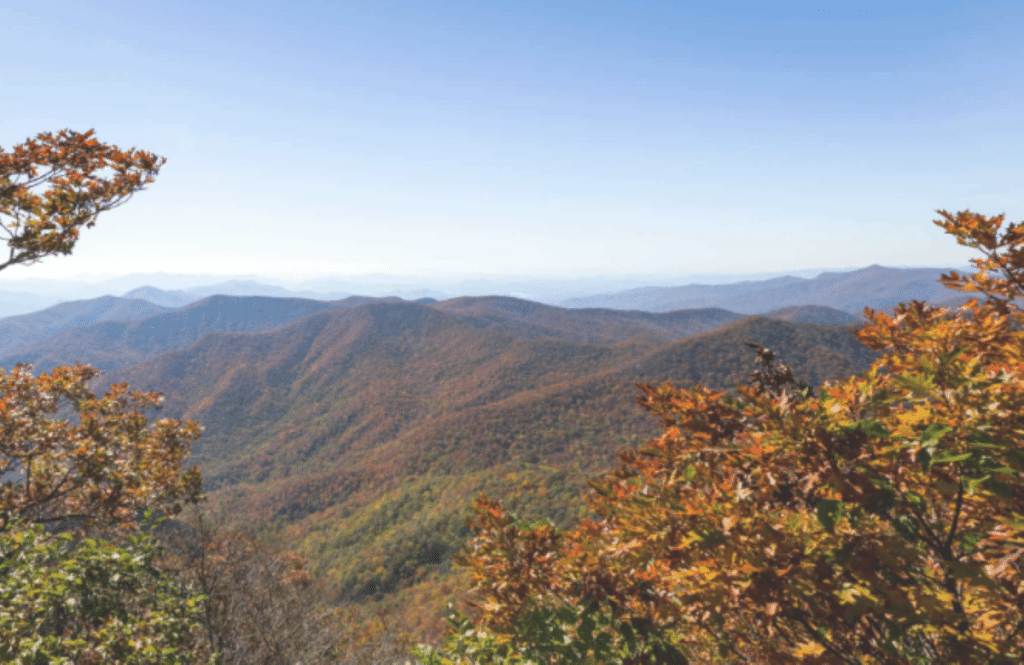 View from Standing Indian in fall
